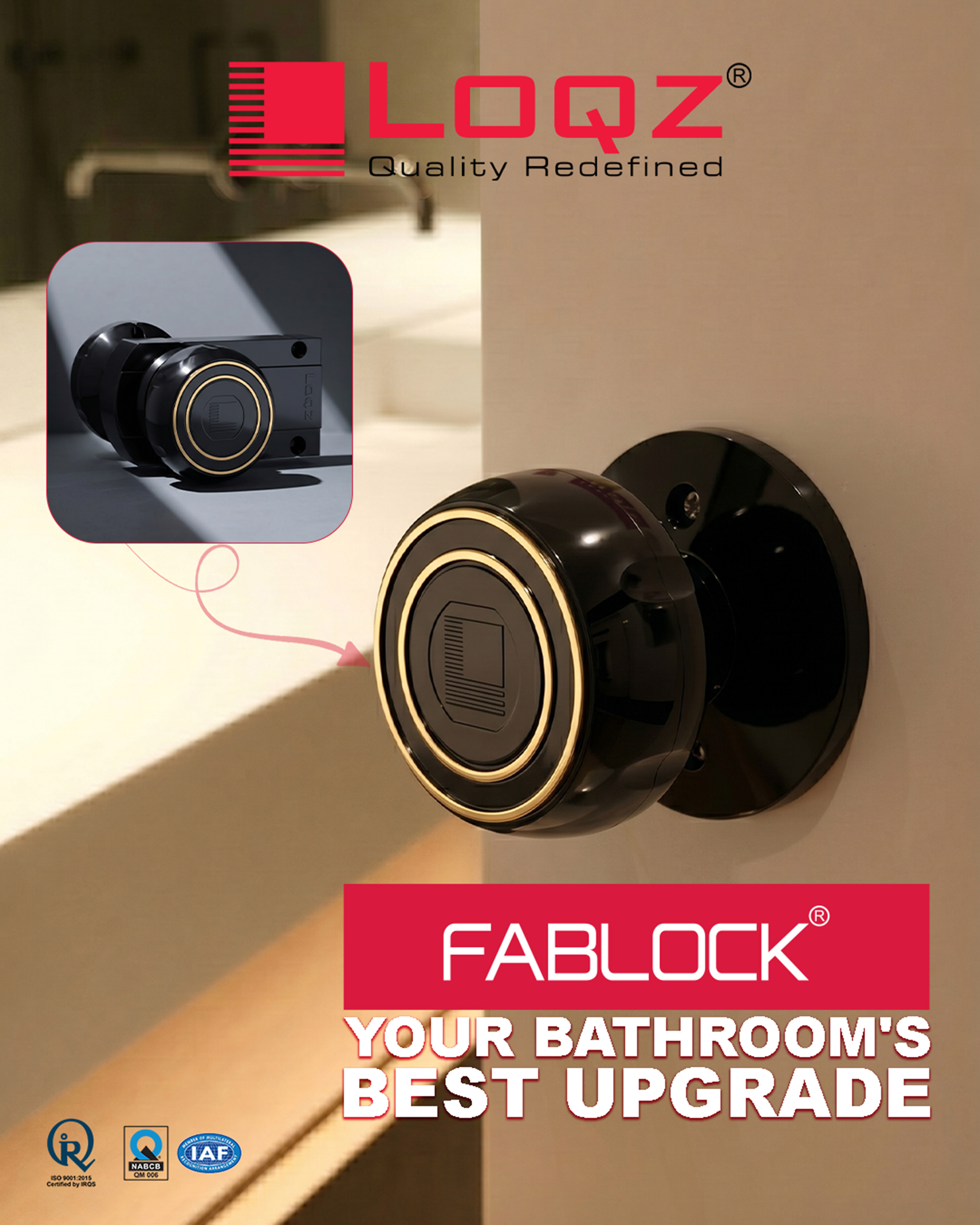 bathroom door lock